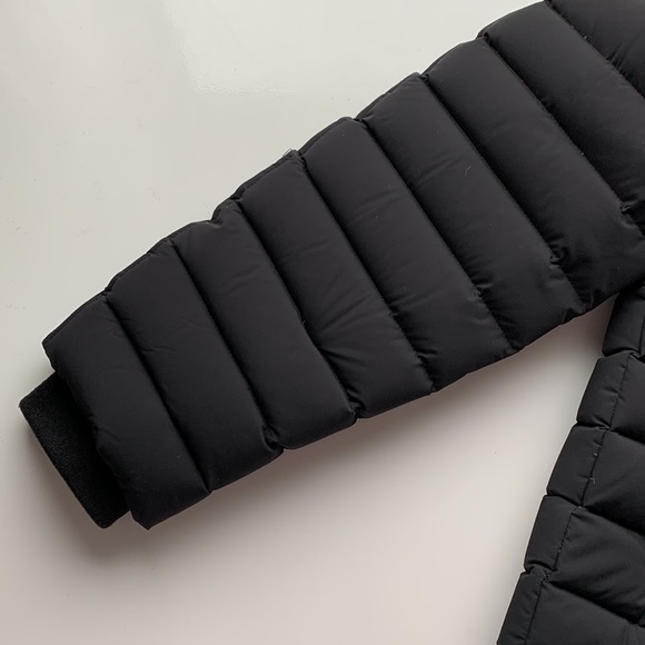 Mackage Ribbed Black Hooded Jacket - Picture 12 of 16